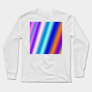 BLUE GREEN WHITE ABSTRACT TEXTURE PATTERN Long Sleeve T-Shirt